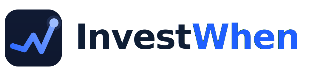 InvestWhen logo, light background